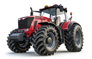 Obraz premium Modern Red Tractor