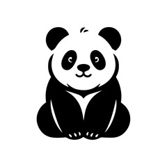 Vector illustration of panda isolated