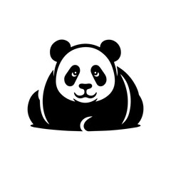 Vector illustration of panda isolated