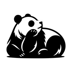 Vector illustration of panda isolated