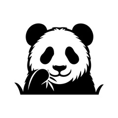 Vector illustration of panda isolated
