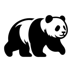 Vector illustration of panda isolated