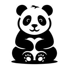 Vector illustration of panda isolated © Riki