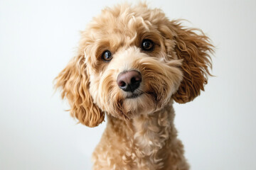 Fototapeta premium dog on white background