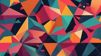 Fototapeta premium A colorful abstract shapes background with geometric patterns, suitable for creative and vibrant advertisements.