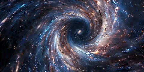 Obraz premium Spiral shape in sky