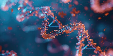 Obraz premium Close-up of DNStrands