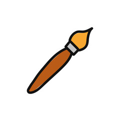 Artistic brush. Doodle brush icon. Vector