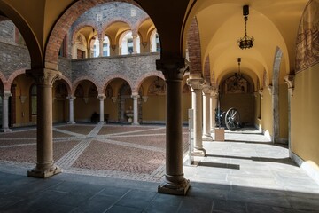 Fototapeta premium View of old Bellinzona's center city
