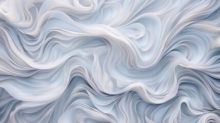 Obraz premium A white and gray background with wavy lines and curves at the center of the image