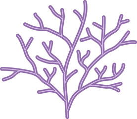 Obraz premium Coral Illustration Simple