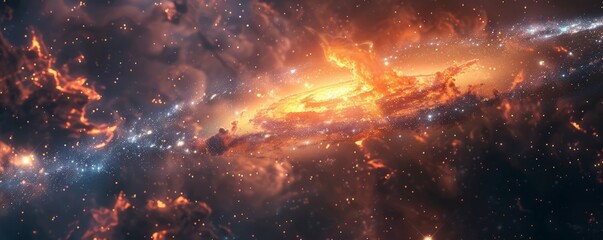 Galactic Space Travel, 4K hyperrealistic photo