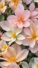 Fototapeta premium Delicate floral pattern with soft pastel colors