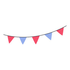 Obraz premium Festive flag garland