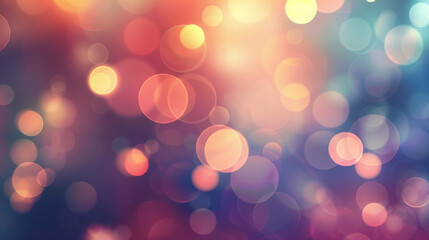 A captivating display of vibrant, multicolored bokeh circles creating a mesmerizing and festive visual texture against a dark backdrop.