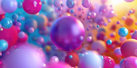 Colorful Balloons Floating