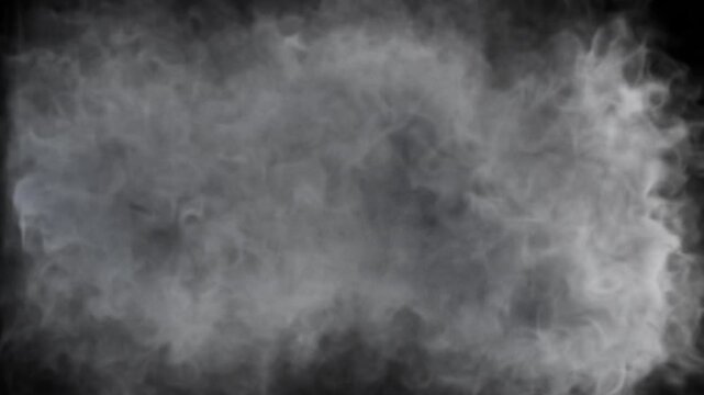 Twisting smoke fills the screen space. Horizontal movement. Alpha channel.