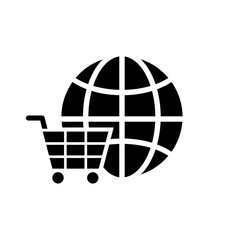 Shopping icon vector. ecommerce illustration sign. online store symbol.