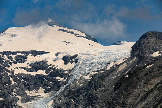 Gletscherschwund der Pasterze im Glockner-Gebiet