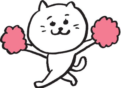 recommend clip art: かわいい女子猫キャラの日常イラスト