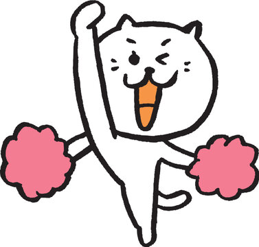 recommend clip art: かわいい女子猫キャラの日常イラスト