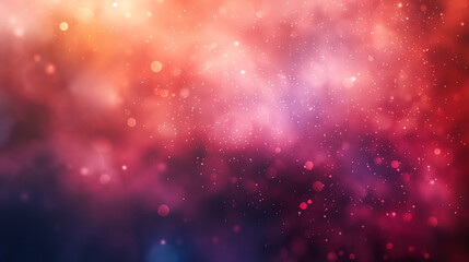 Abstract Pink and Orange Bokeh Background with Glitter