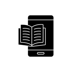 e book concept line icon. Simple element illustration. e book concept outline symbol design.