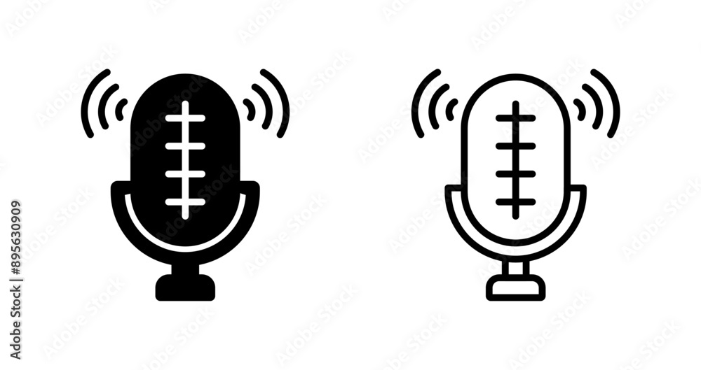 Wall mural audio recorder vector icon