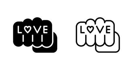 Love tattoo Vector Icon