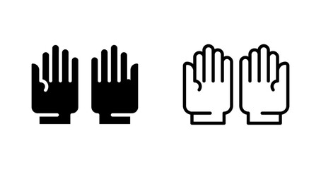Fototapeta premium Gloves Vector Icon