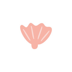 Summer flat element. Simple vacation symbol and icon. Stock illustration