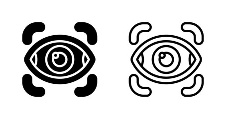 Retinal Scanner Vector Icon