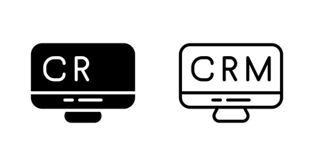 CRM Analytics Vector Icon