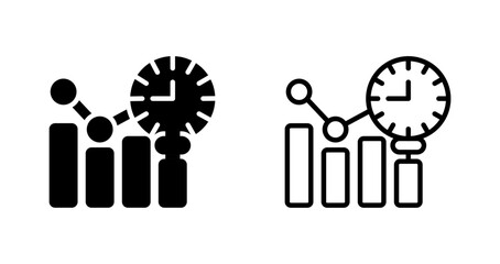 Sales Forecasting Vector Icon