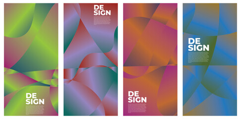 Colorful abstract liquid and fluid shape for banner and brochure design