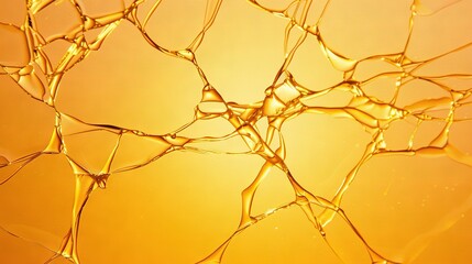   A close-up of a yellow background with water droplets on both sides