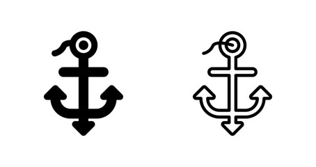 Obraz premium Anchor Vector Icon