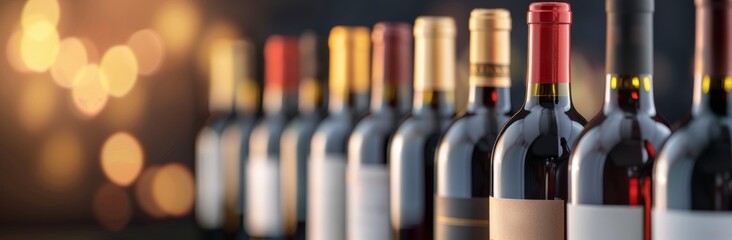 Wine Bottles On Display