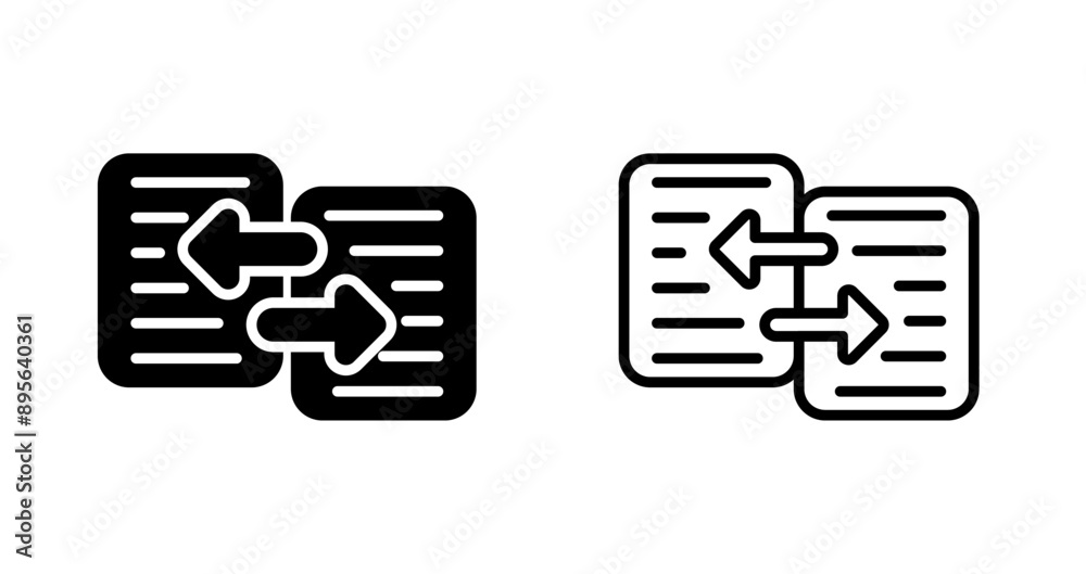 Canvas Prints data transfer vector icon