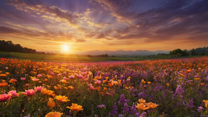 Fototapeta premium field of flowers