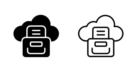 Cloud Compliance Vector Icon