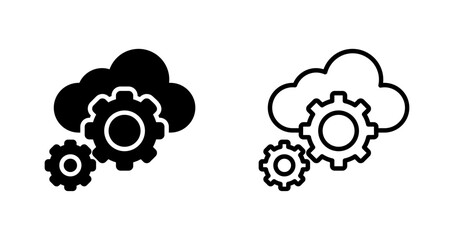 Cloud Orchestration Vector Icon