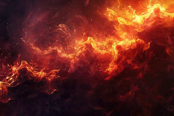 Fototapeta premium a fire with a background of fire and flames