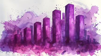 Fototapeta premium An illustration of a chart with segments showing data analysis.