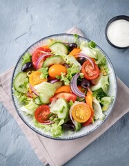 Firefly A colorful salad with various vegetables and a light dressing 92708-topaz-enhance-2x