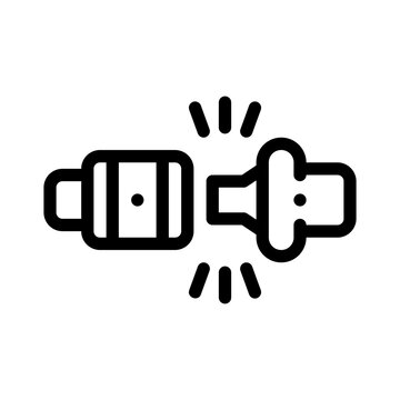 recommend clip art: seatbelt line icon