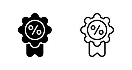 Badge Percent Vector Icon