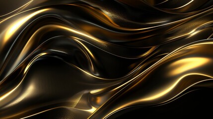 Abstract Gold and Black Background