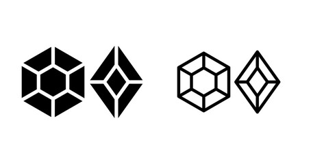 Obraz premium Gem Vector Icon