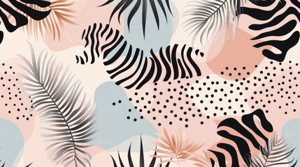 Wild geometric safari patterns with abstract animal print designs